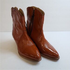 Free People Womens Frontier
Ankle Booties Size 6.5 US 37 EU
Brown Almond Toe